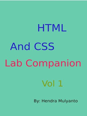cover image of HTML and CSS Lab Companion